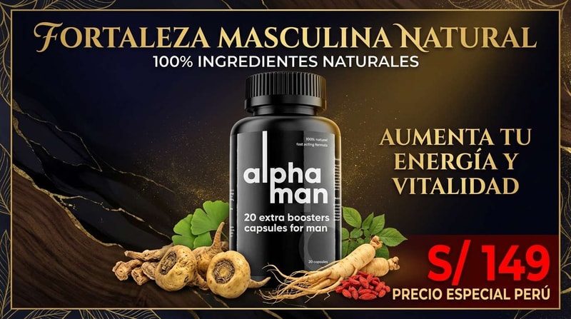 AlphaMan capsulas con maca para vitalidad masculina
