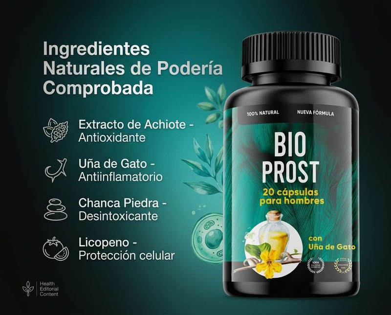 BioProst composicion natural Una de Gato Chanca Piedra Licopeno