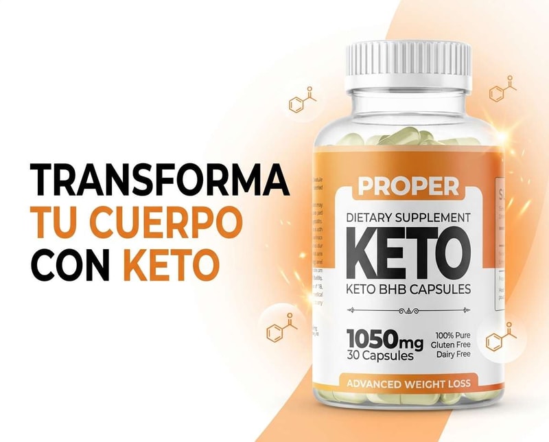 Proper Keto capsulas cetogenicas envase oficial